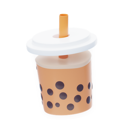 Chá de bolhas  3D Icon
