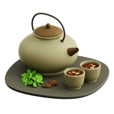 Chá de ervas  3D Icon