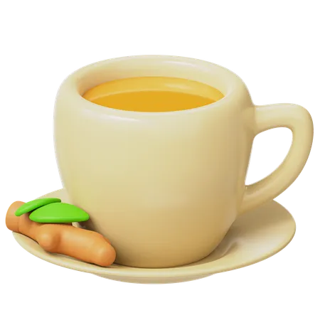 Chá de gengibre  3D Icon