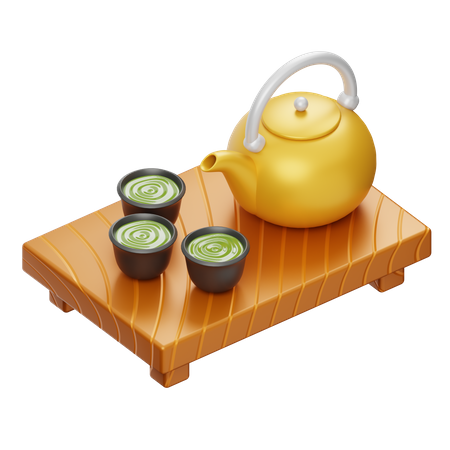 Chá japonês  3D Icon
