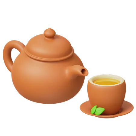 Chá relaxante  3D Icon
