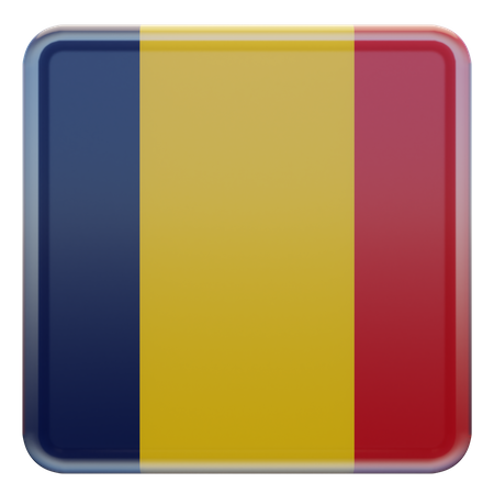 Chad Flag  3D Icon