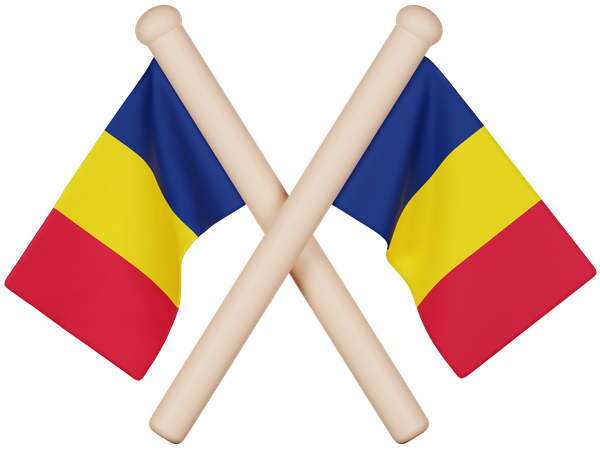 Chad Flag  3D Icon