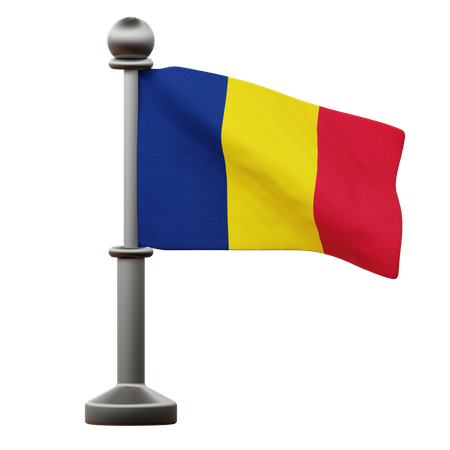 Chad Flag  3D Icon