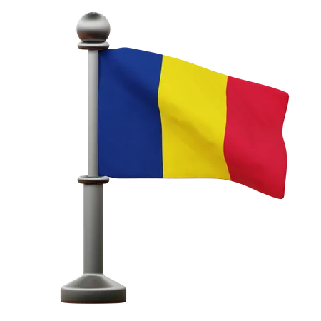 Chad Flag  3D Icon