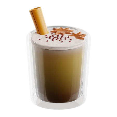 Chá com leite chai  3D Icon