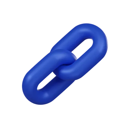 Elevate Your Projects With A 3 D Rendered Minimal Blue Chain Link Icon Symbolizing Connectivity And Unity Add A Sleek And Versatile Touch To Your Designs Perfect For Web Presentations And More 3D Icon