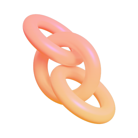 Chain Abstract Shape  3D Icon