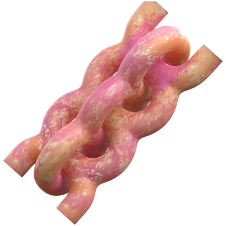 Chain Abstract Shape  3D Icon