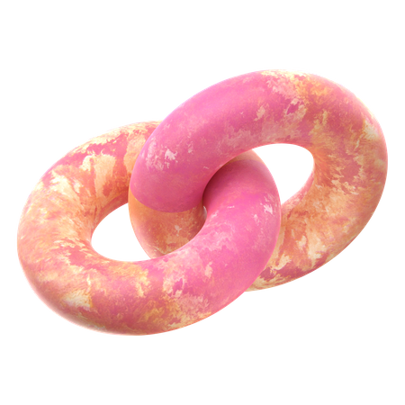 Chain Abstract Shape  3D Icon