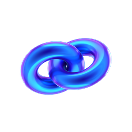 Chain Abstract Shape  3D Icon