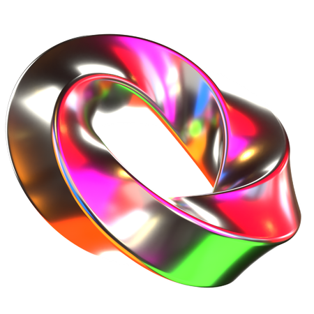 Chain Holographic Shapes  3D Icon