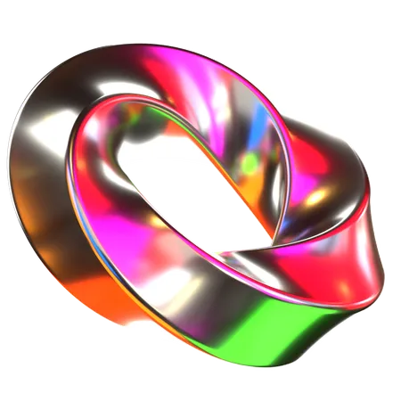 Chain Holographic Shapes  3D Icon