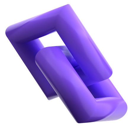 Chain Link Abstract Shapes  3D Icon