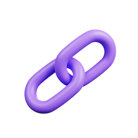 Chain Linked  3D Icon