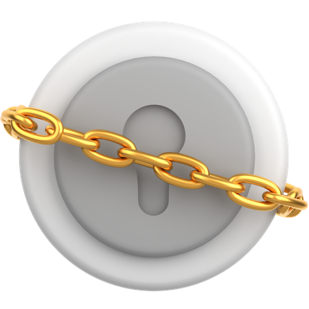 Chain Lock  3D Icon
