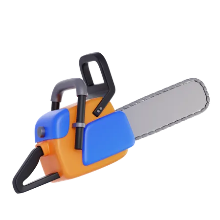 Chain Saw Machine  3D Icon