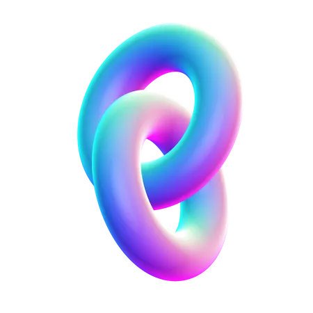 Chain Shape  3D Icon