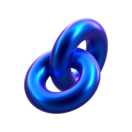 Chain Shape  3D Icon