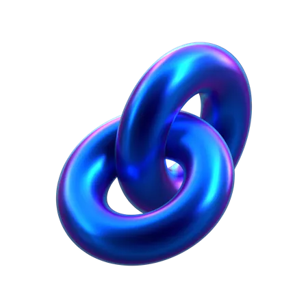 Chain Shape  3D Icon