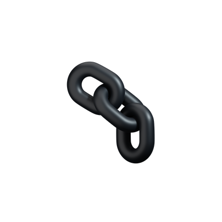 Chain with two links  3D Icon