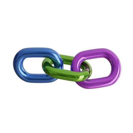 Chaîne connectée  3D Icon