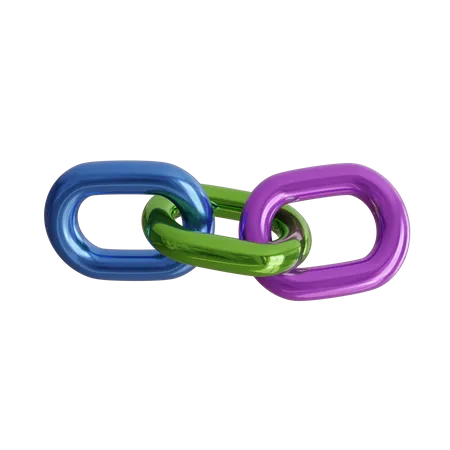 Chaîne connectée  3D Icon