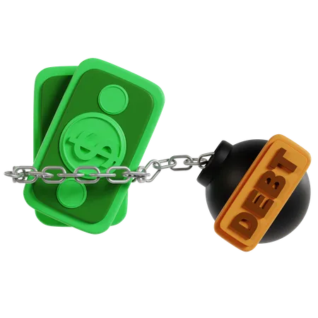 Chained by Market Debt  3D Icon