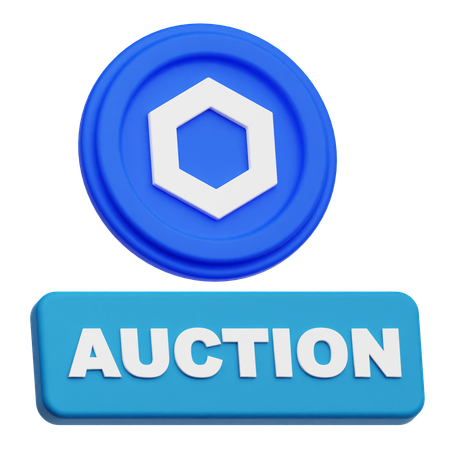Chainlink Auction  3D Icon