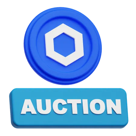 Chainlink Auction  3D Icon