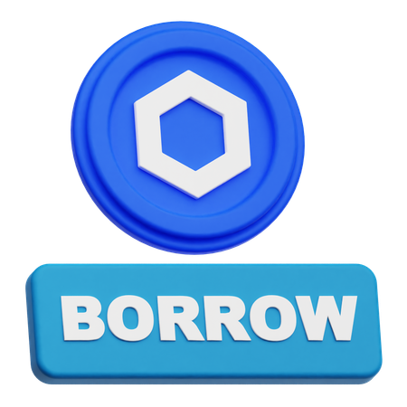 Chainlink Borrow  3D Icon