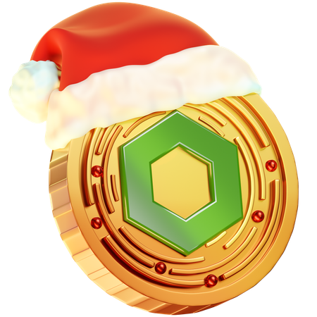 Chainlink Christmas Coin  3D Icon