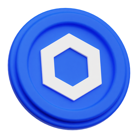 Chainlink Coin  3D Icon