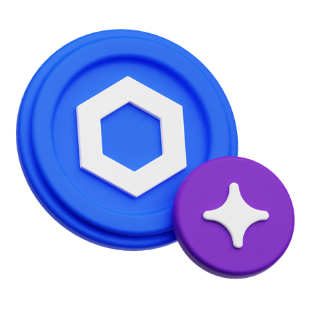 Chainlink Coin  3D Icon