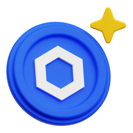 Chainlink Coin  3D Icon