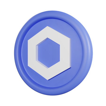 Chainlink Coin  3D Icon