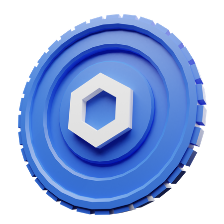 Chainlink Coin  3D Icon