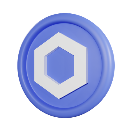 Chainlink Coin 3D Icon
