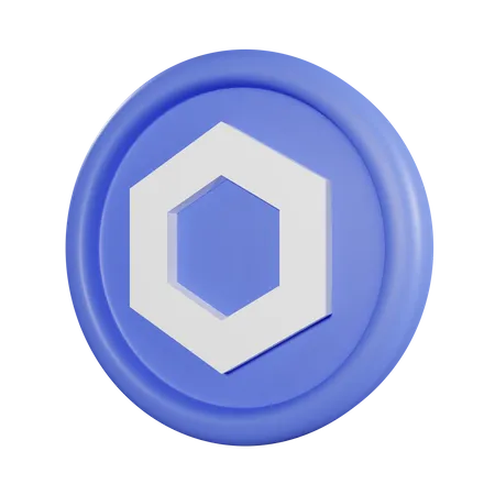 Chainlink Coin 3D Icon