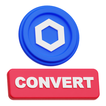 Chainlink Coin  convert  3D Icon