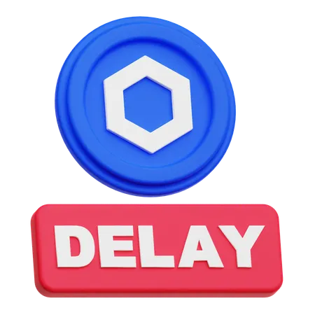 Chainlink Coin delay  3D Icon