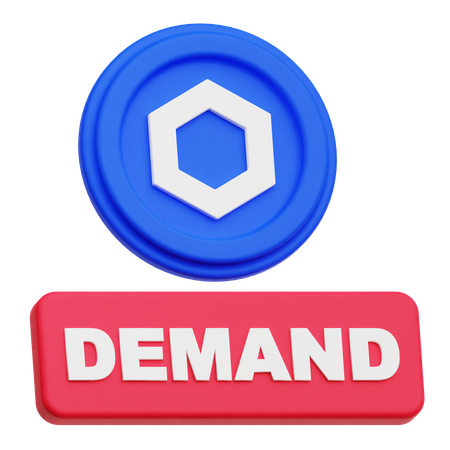Chainlink Coin  demand  3D Icon