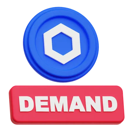 Chainlink Coin  demand  3D Icon