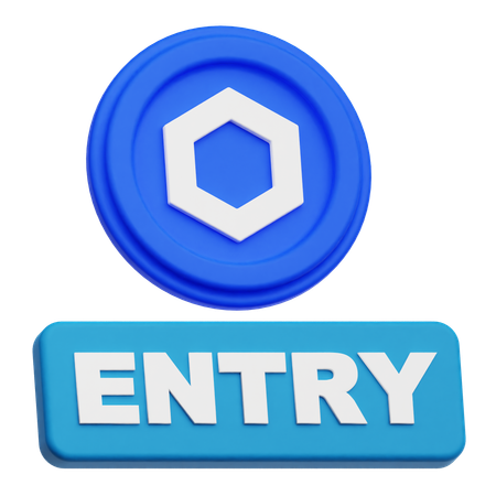 Chainlink Coin  entry  3D Icon