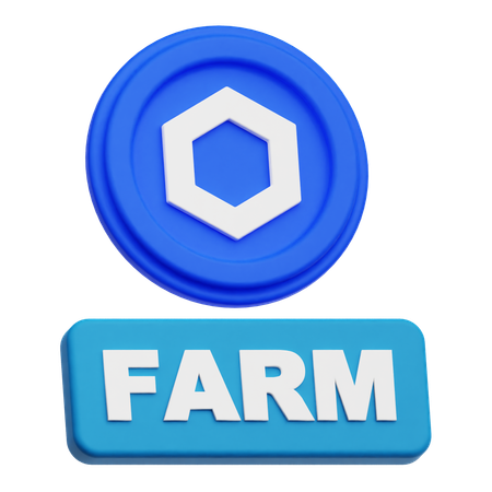 Chainlink Coin  farm  3D Icon