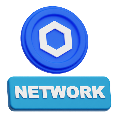 Chainlink Coin network  3D Icon