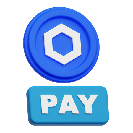 Chainlink Coin  pay  3D Icon