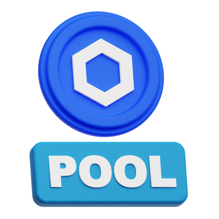 Chainlink Coin  pool  3D Icon