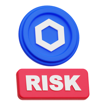 Chainlink Coin  risk  3D Icon