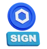 Chainlink Coin  sign
